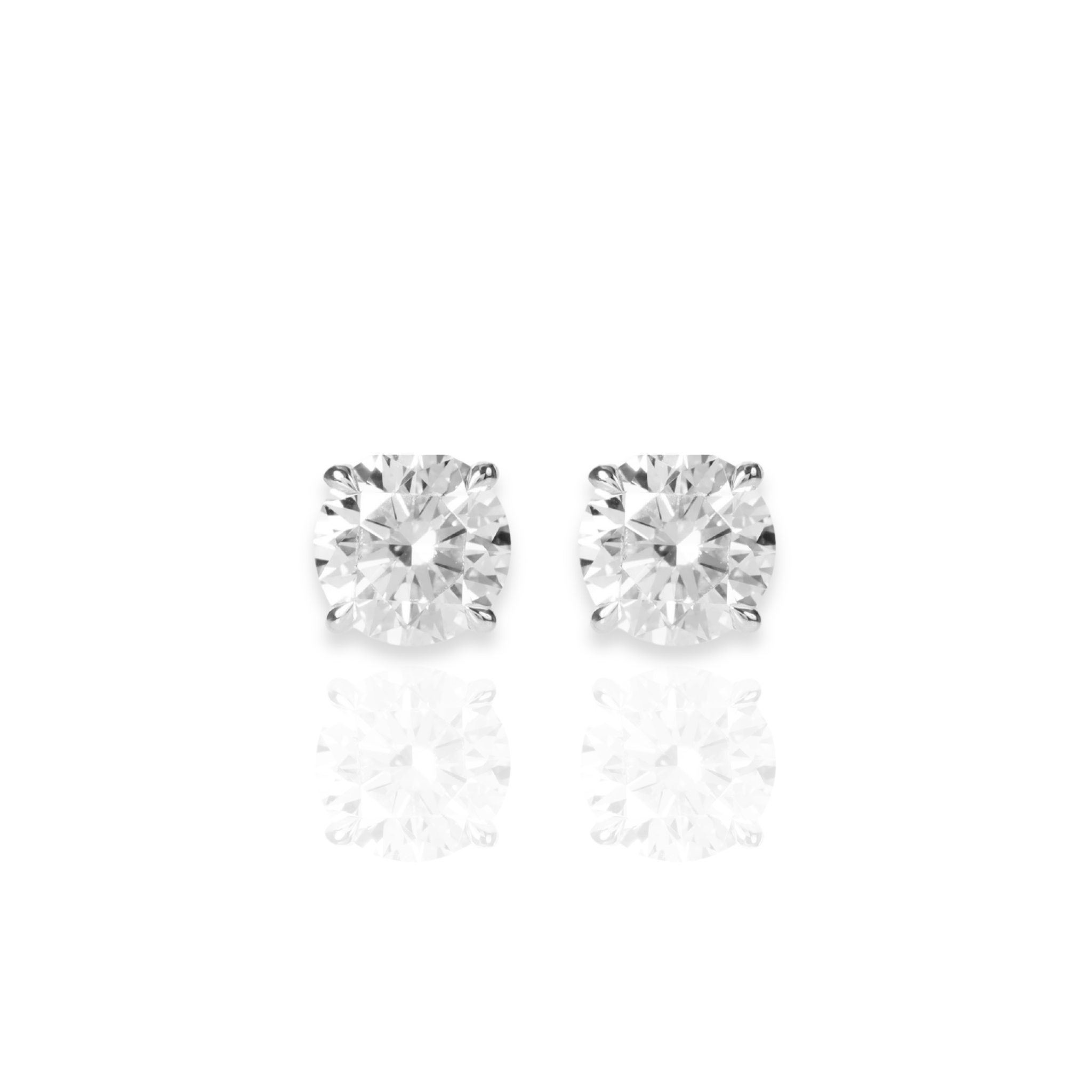 ラウンドピアス 1.0ct(片耳0.5ct)