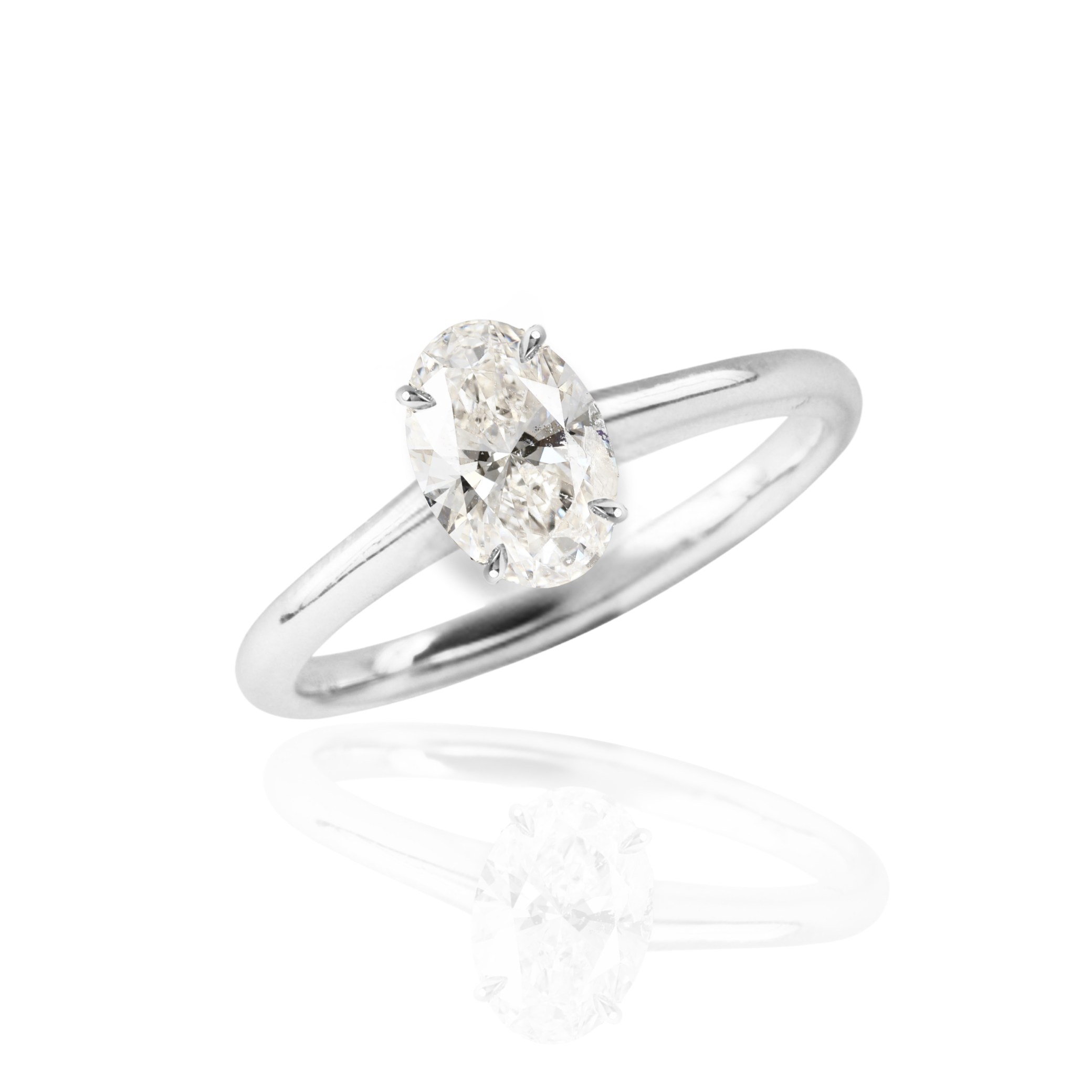 オーバルリング 1.0ct
